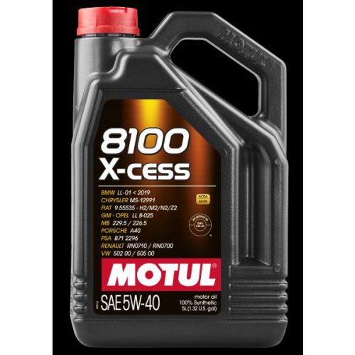 Motul 8100 X-Cess 5W40 - 5 Liter