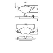 Opel Astra G első fékbetét (4 kerékcsavaros autóba) - Bosch (0986424456)