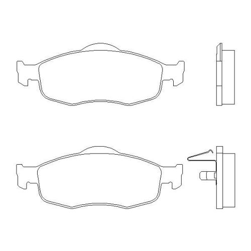 Ford Mondeo 2 első fékbetét készlet (-) - Hart 