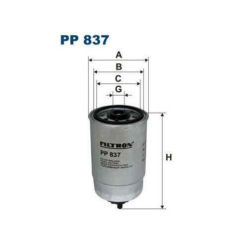 Opel Combo B gázolajszűrő - Filtron (PP837)