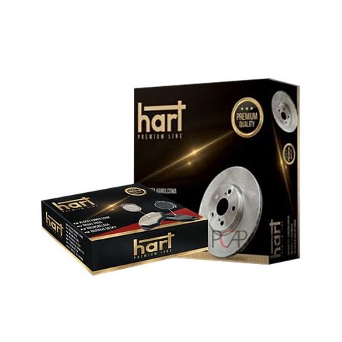 Első féktárcsa + fékbetét, 288mm, hűtött (Audi A4 B5-B6-B7, Audi A6-C5, Vw Passat B5/B5.5) - Hart Premium  SZETT 